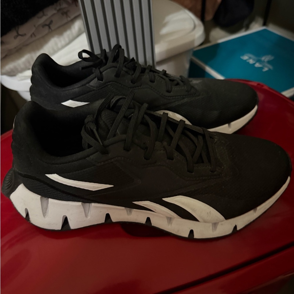 Men's Reebok Black Athletic Sneakers with White Accents